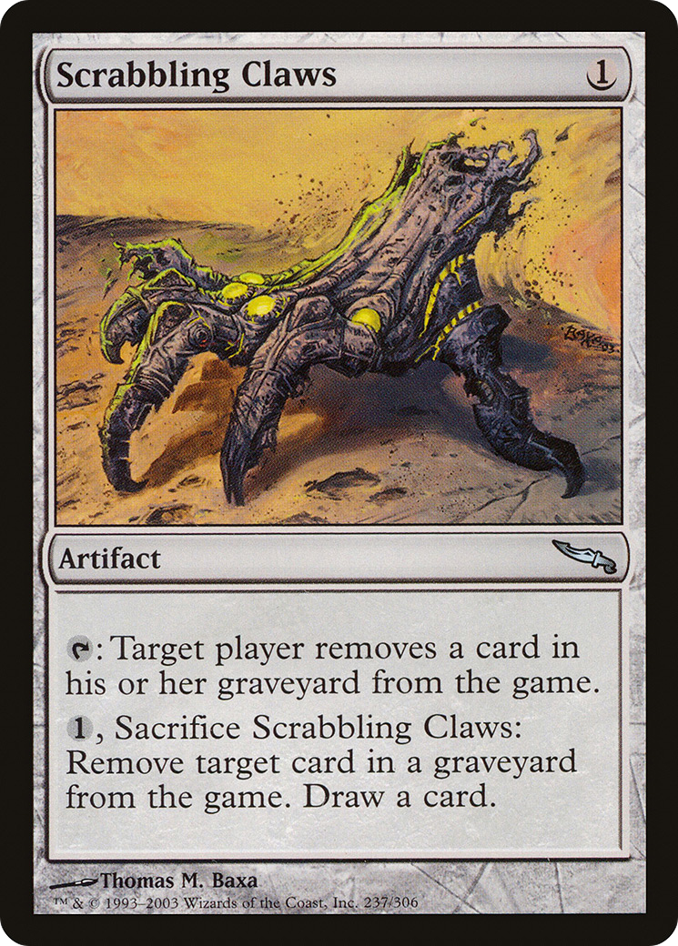 Scrabbling Claws (MRD-237) - Mirrodin - Premium MTG Single from Wizards of the Coast - Just $0.08! Shop now at Game Crave Tournament Store