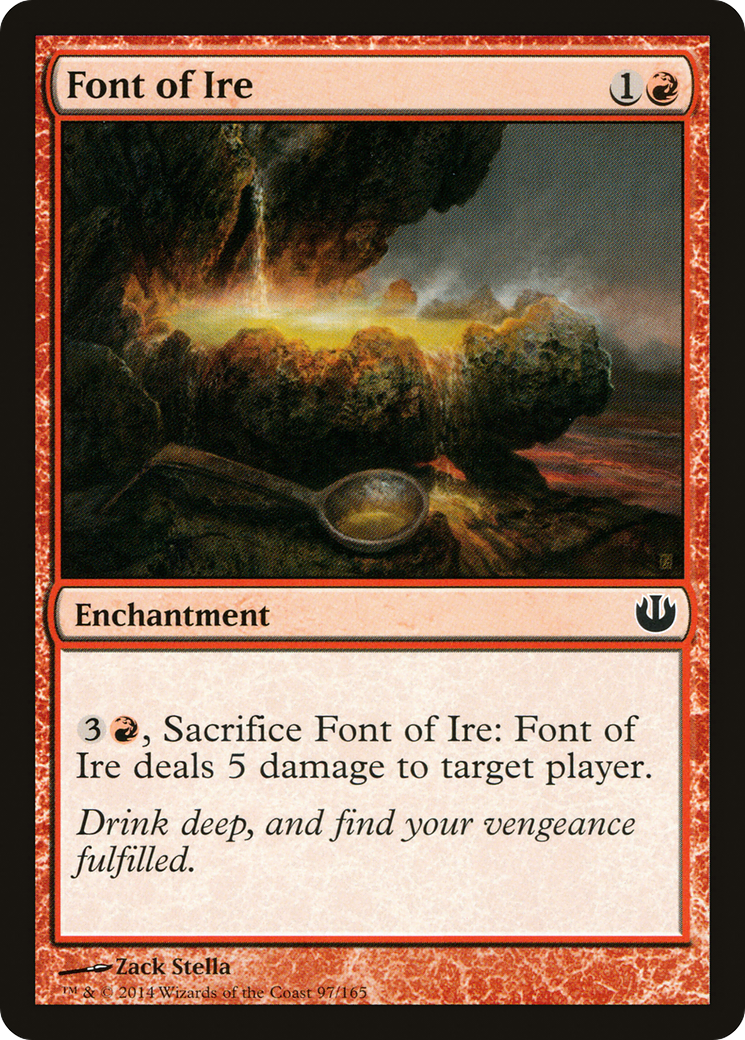 Font of Ire (JOU-097) - Journey into Nyx - Premium MTG Single from Wizards of the Coast - Just $0.08! Shop now at Game Crave Tournament Store