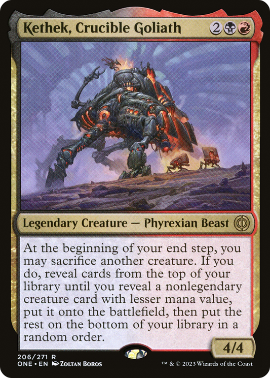 Kethek, Crucible Goliath (ONE-206) - Phyrexia: All Will Be One - Premium MTG Single from Wizards of the Coast - Just $0.25! Shop now at Game Crave Tournament Store