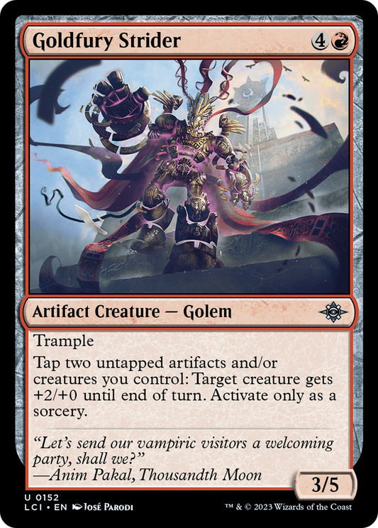 Goldfury Strider (LCI-152) - The Lost Caverns of Ixalan Foil - Premium MTG Single from Wizards of the Coast - Just $0.08! Shop now at Game Crave Tournament Store