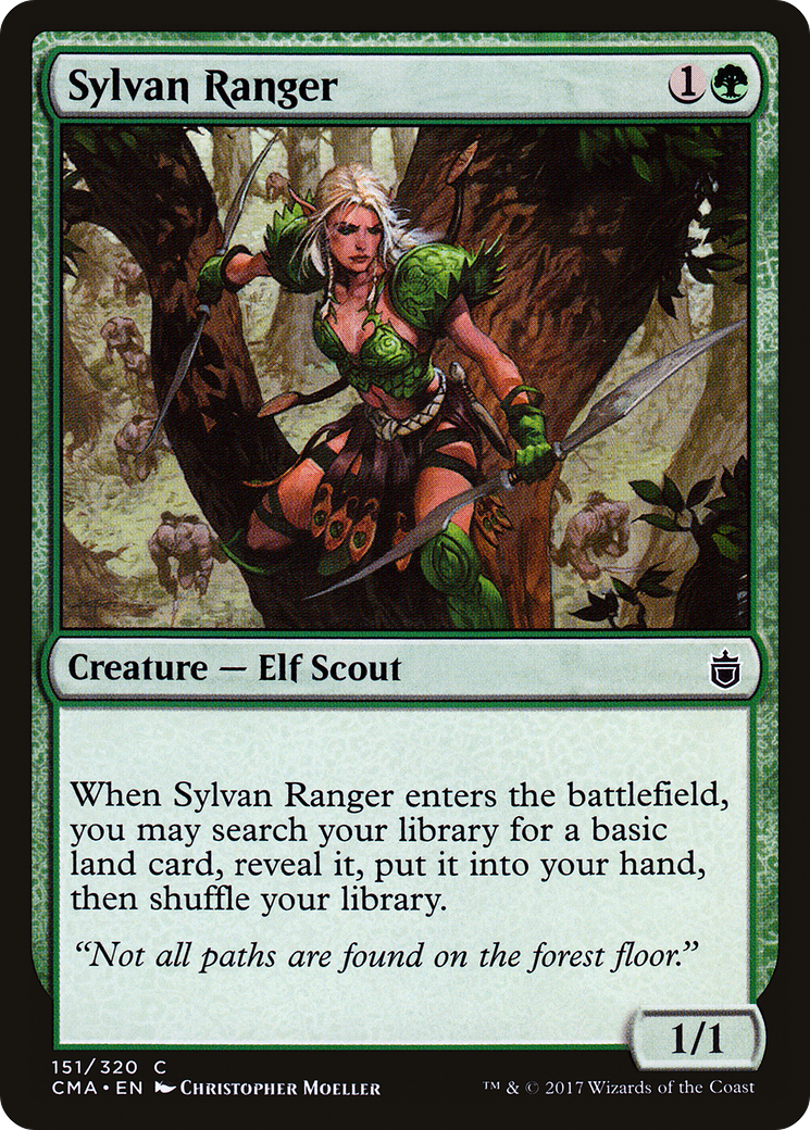 Sylvan Ranger (CMA-151) - Commander Anthology - Premium MTG Single from Wizards of the Coast - Just $0.08! Shop now at Game Crave Tournament Store