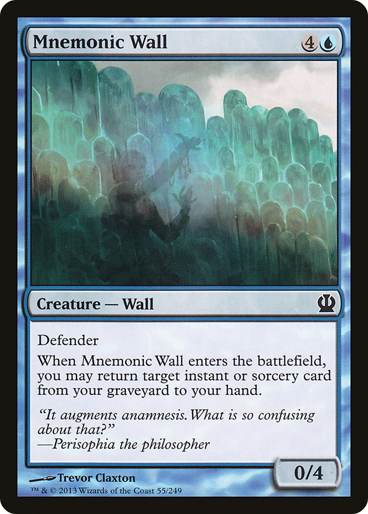 Mnemonic Wall (THS-055) - Theros Foil - Premium MTG Single from Wizards of the Coast - Just $0.10! Shop now at Game Crave Tournament Store