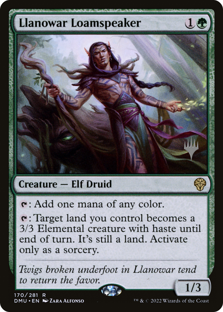Llanowar Loamspeaker (PDMU-170P) - Dominaria United Promos Foil - Premium MTG Single from Wizards of the Coast - Just $0.39! Shop now at Game Crave Tournament Store