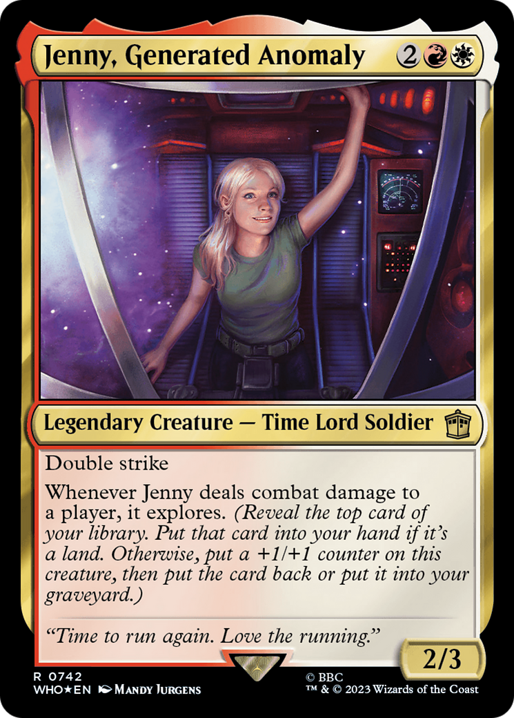 Jenny, Generated Anomaly (WHO-742) - Doctor Who Foil - Premium MTG Single from Wizards of the Coast - Just $0.19! Shop now at Game Crave Tournament Store