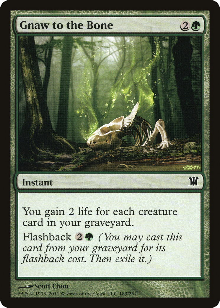 Gnaw to the Bone (ISD-183) - Innistrad - Premium MTG Single from Wizards of the Coast - Just $0.08! Shop now at Game Crave Tournament Store