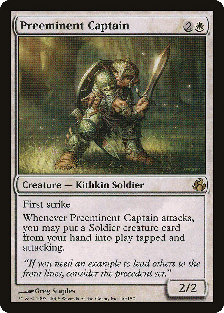 Preeminent Captain (MOR-020) - Morningtide Foil - Premium MTG Single from Wizards of the Coast - Just $3.77! Shop now at Game Crave Tournament Store