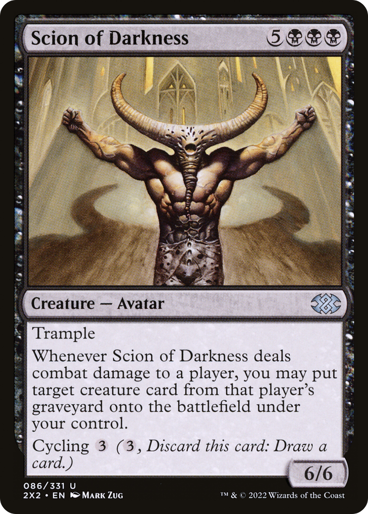Scion of Darkness (2X2-086) - Double Masters 2022 Foil - Premium MTG Single from Wizards of the Coast - Just $0.08! Shop now at Game Crave Tournament Store