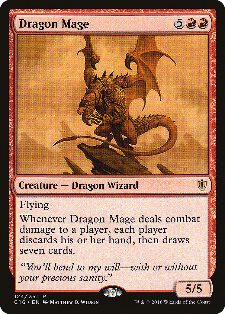 Dragon Mage (C16-124) - Commander 2016 - Premium MTG Single from Wizards of the Coast - Just $0.08! Shop now at Game Crave Tournament Store