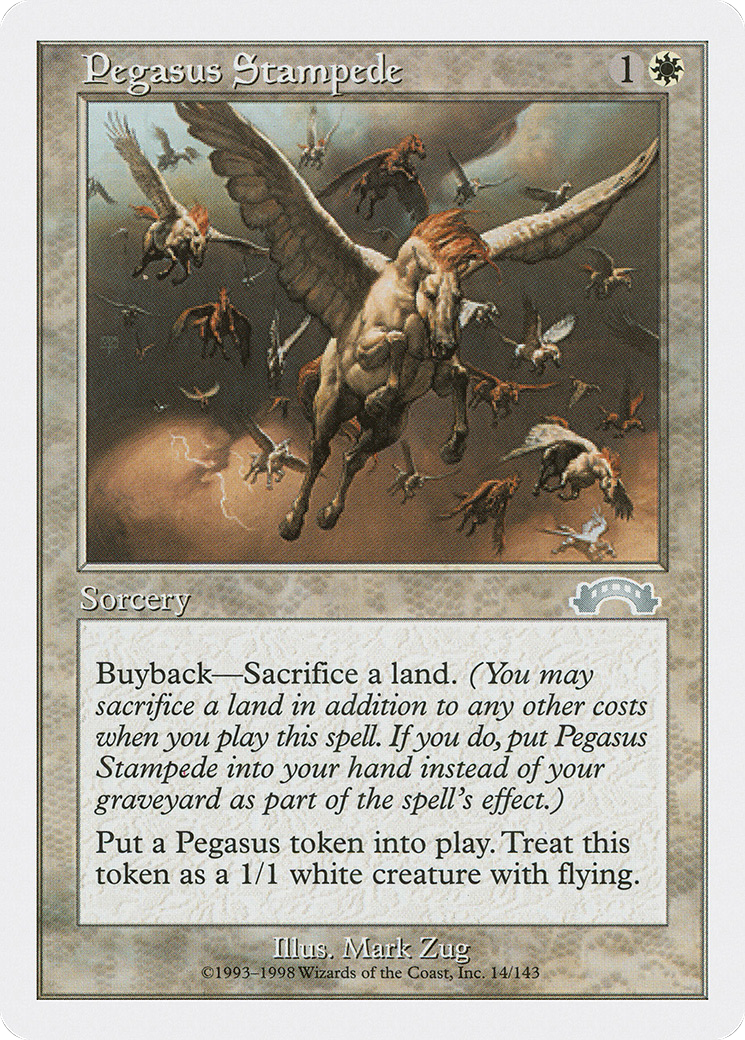 Pegasus Stampede (ATH-012) - Anthologies - Premium MTG Single from Wizards of the Coast - Just $0.24! Shop now at Game Crave Tournament Store
