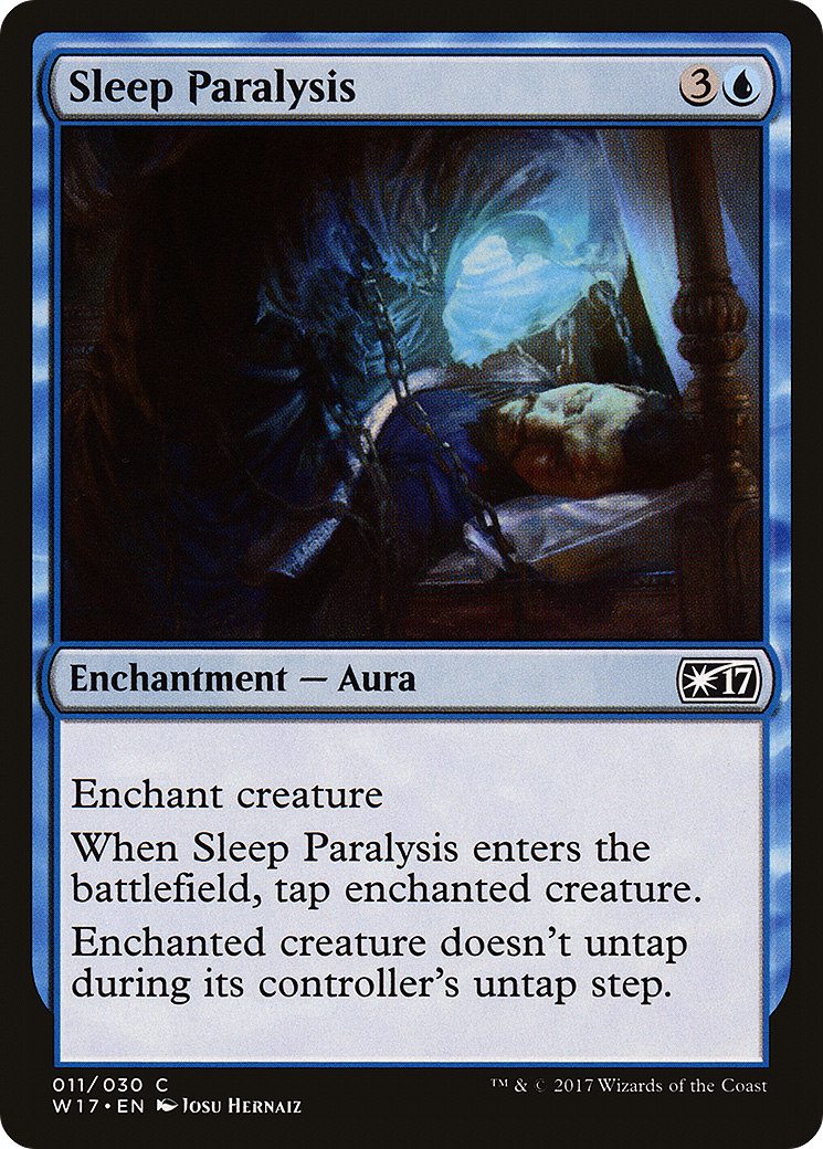 Sleep Paralysis (W17-011) - Welcome Deck 2017 - Premium MTG Single from Wizards of the Coast - Just $0.25! Shop now at Game Crave Tournament Store