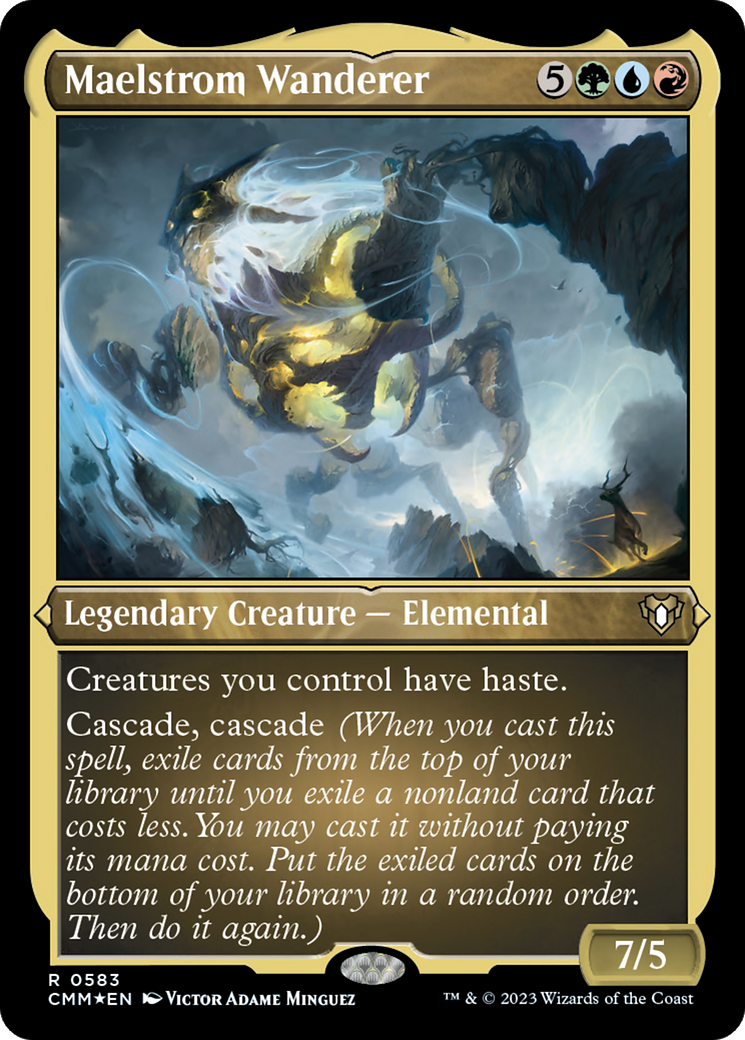 Maelstrom Wanderer (CMM-583) - Commander Masters Etched Foil - Premium MTG Single from Wizards of the Coast - Just $0.46! Shop now at Game Crave Tournament Store