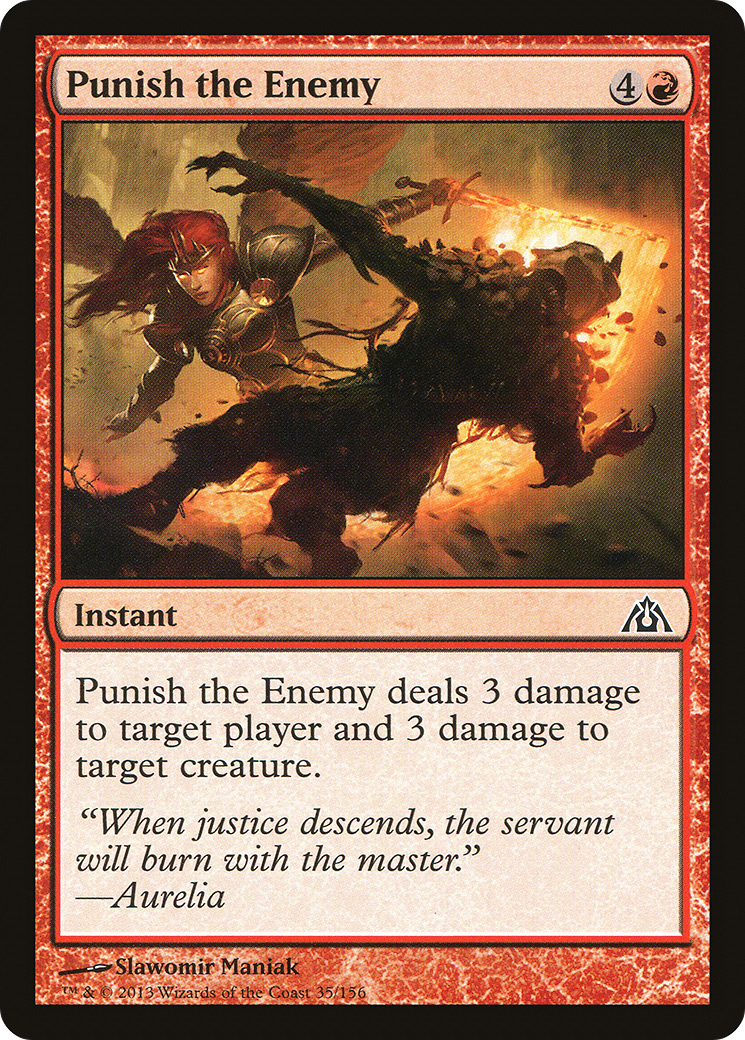 Punish the Enemy (DGM-035) - Dragon's Maze - Premium MTG Single from Wizards of the Coast - Just $0.25! Shop now at Game Crave Tournament Store