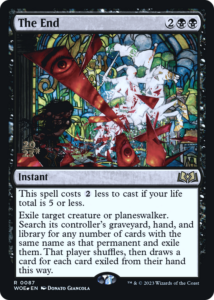 The End (PWOE-87S) - Wilds of Eldraine Promos Foil - Premium MTG Single from Wizards of the Coast - Just $0.13! Shop now at Game Crave Tournament Store