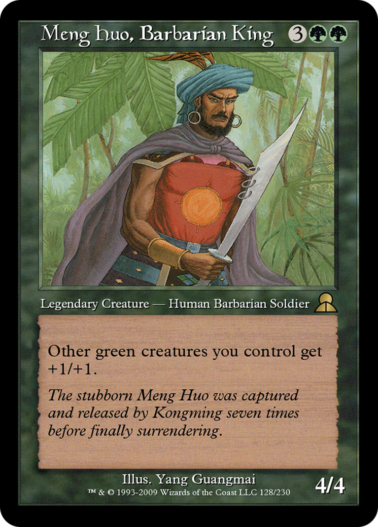 Meng Huo, Barbarian King (ME3-128) - Masters Edition III - Premium MTG Single from Wizards of the Coast - Just $0! Shop now at Game Crave Tournament Store
