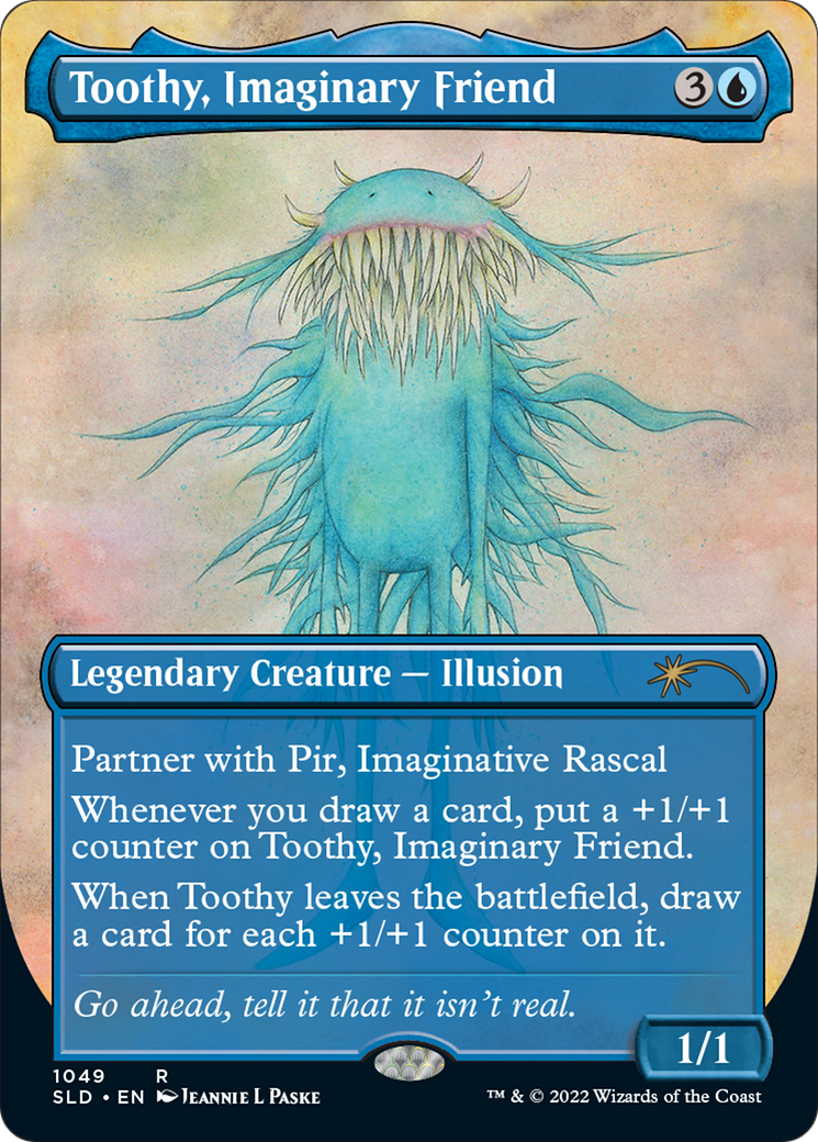 Toothy, Imaginary Friend (SLD-1049) - Secret Lair Drop (Borderless) Foil - Premium MTG Single from Wizards of the Coast - Just $4.03! Shop now at Game Crave Tournament Store