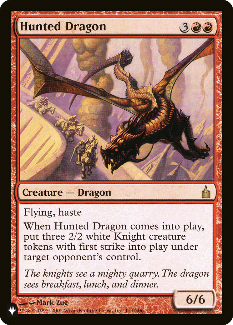 Hunted Dragon (PLIST-138) - The List - Premium MTG Single from Wizards of the Coast - Just $0.82! Shop now at Game Crave Tournament Store
