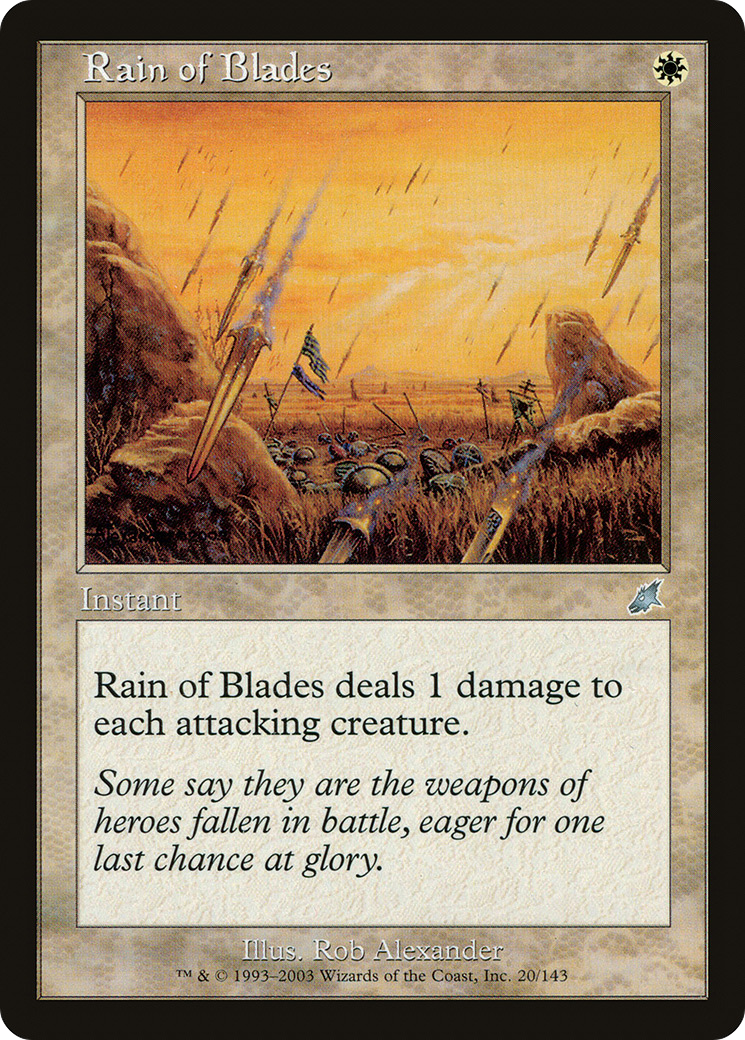 Rain of Blades (SCG-020) - Scourge Foil - Premium MTG Single from Wizards of the Coast - Just $0.15! Shop now at Game Crave Tournament Store