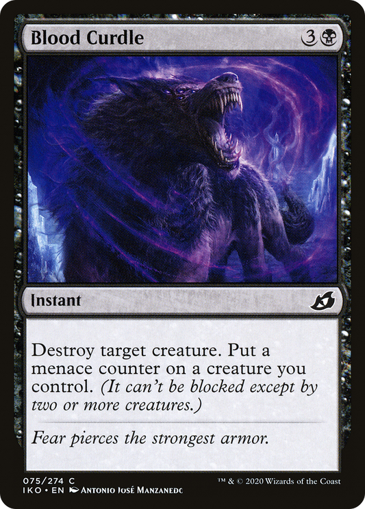 Blood Curdle (IKO-075) - Ikoria: Lair of Behemoths Foil - Premium MTG Single from Wizards of the Coast - Just $0.08! Shop now at Game Crave Tournament Store