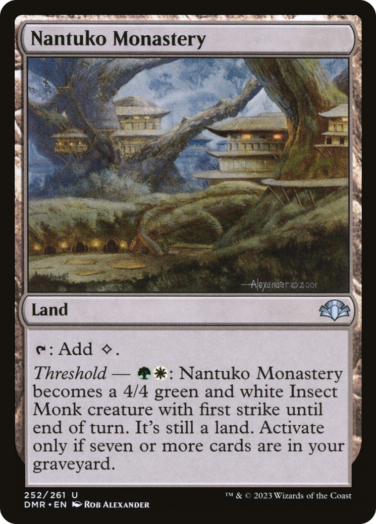 Nantuko Monastery (DMR-252) - Dominaria Remastered - Premium MTG Single from Wizards of the Coast - Just $0.08! Shop now at Game Crave Tournament Store
