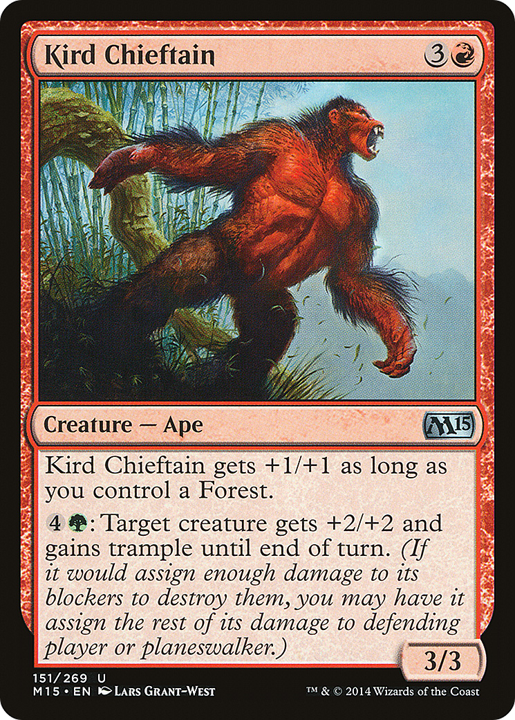 Kird Chieftain (M15-151) - Magic 2015 Foil - Premium MTG Single from Wizards of the Coast - Just $0.67! Shop now at Game Crave Tournament Store
