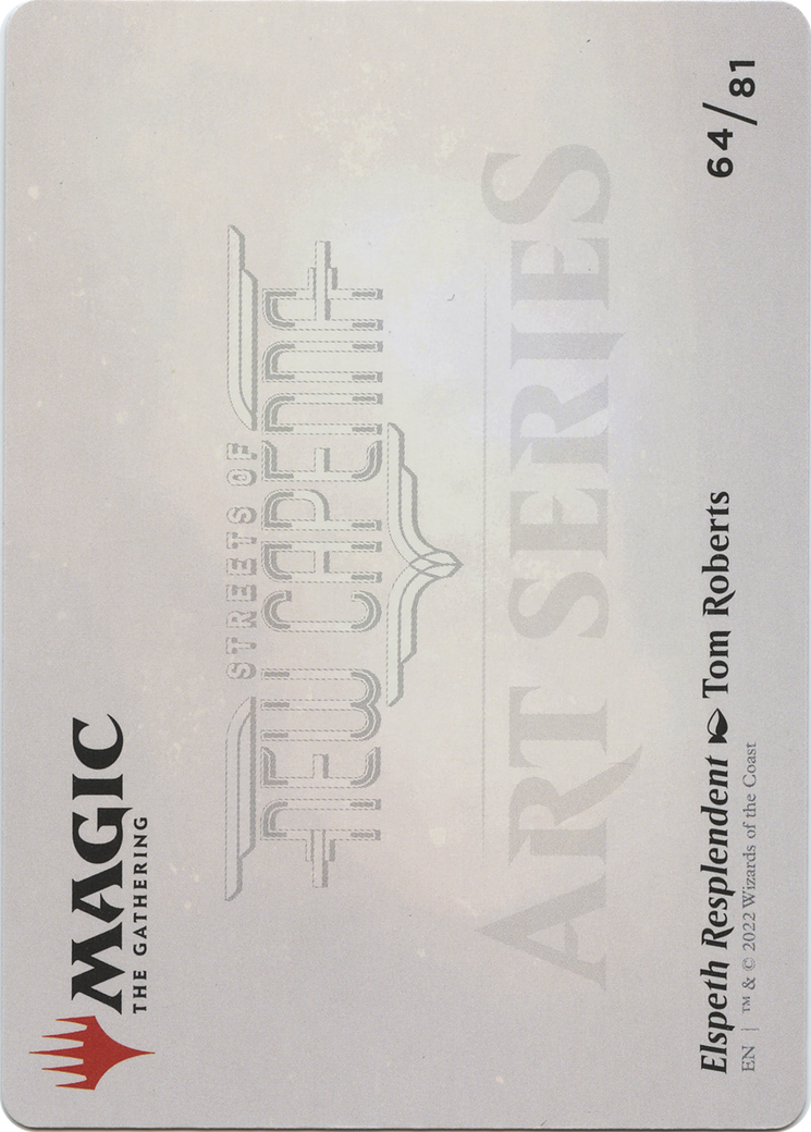 Elspeth Resplendent // Elspeth Resplendent (ASNC-064) - New Capenna Art Series (Borderless) Foil - Premium MTG Single from Wizards of the Coast - Just $0! Shop now at Game Crave Tournament Store