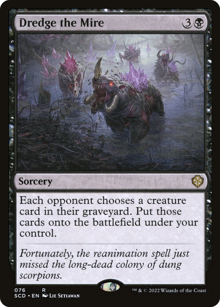Dredge the Mire (SCD-076) - Starter Commander Decks - Premium MTG Single from Wizards of the Coast - Just $0.08! Shop now at Game Crave Tournament Store
