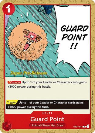 Guard Point (ST01-014) - Super Pre-Release Starter Deck 1: Straw Hat Crew - Premium One Piece Single from Bandai - Just $0.48! Shop now at Game Crave Tournament Store