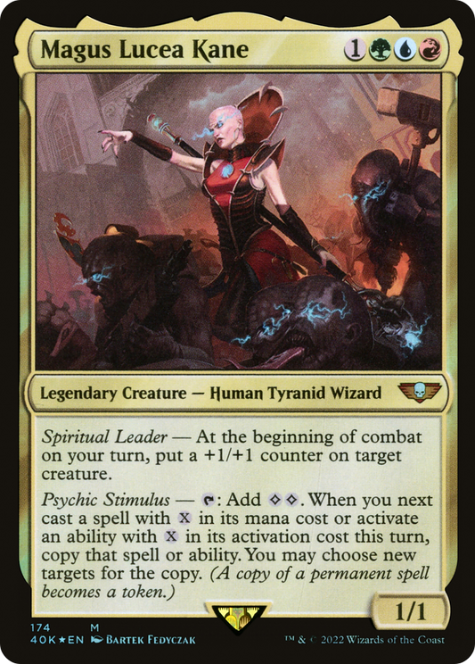 Magus Lucea Kane (40K-174) - Warhammer 40,000 Commander Foil - Premium MTG Single from Wizards of the Coast - Just $2.47! Shop now at Game Crave Tournament Store