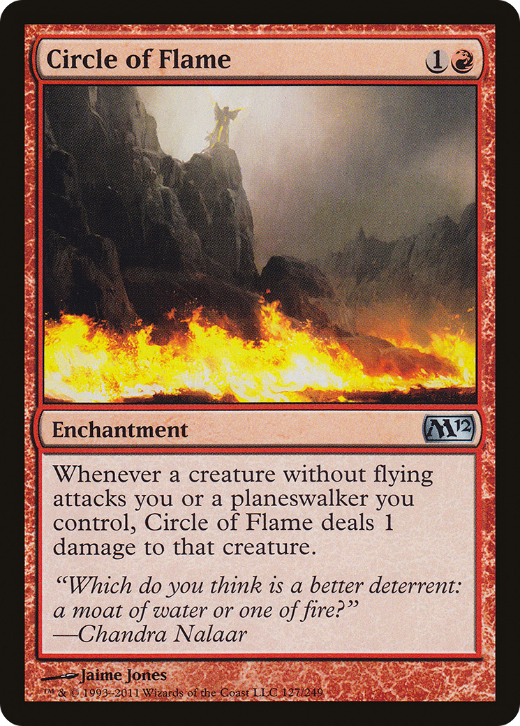Circle of Flame (M12-127) - Magic 2012 - Premium MTG Single from Wizards of the Coast - Just $0.08! Shop now at Game Crave Tournament Store