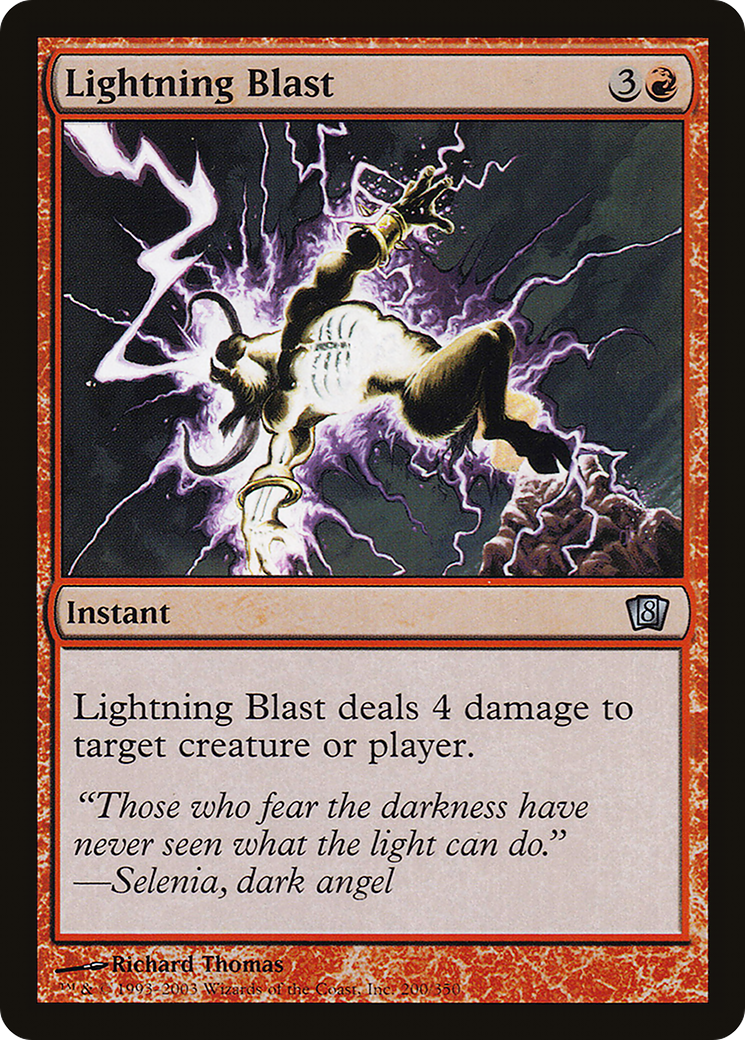 Lightning Blast (8ED-200★) - Eighth Edition Foil - Premium MTG Single from Wizards of the Coast - Just $0.08! Shop now at Game Crave Tournament Store