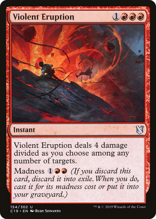 Violent Eruption (C19-154) - Commander 2019 - Premium MTG Single from Wizards of the Coast - Just $0.08! Shop now at Game Crave Tournament Store