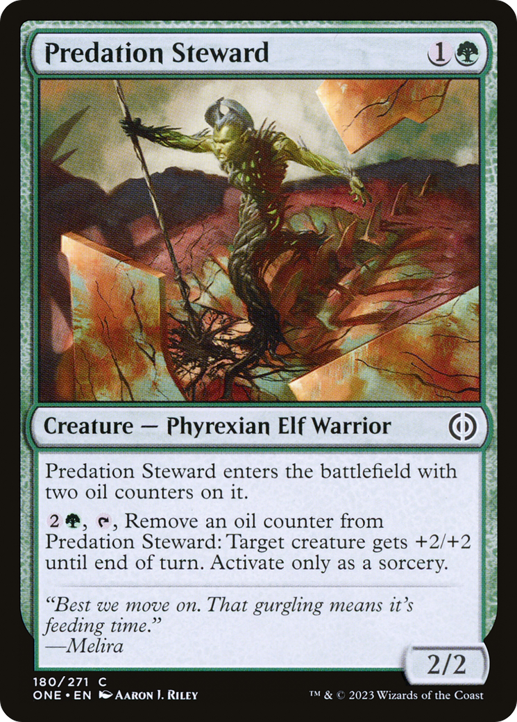 Predation Steward (ONE-180) - Phyrexia: All Will Be One - Premium MTG Single from Wizards of the Coast - Just $0.25! Shop now at Game Crave Tournament Store