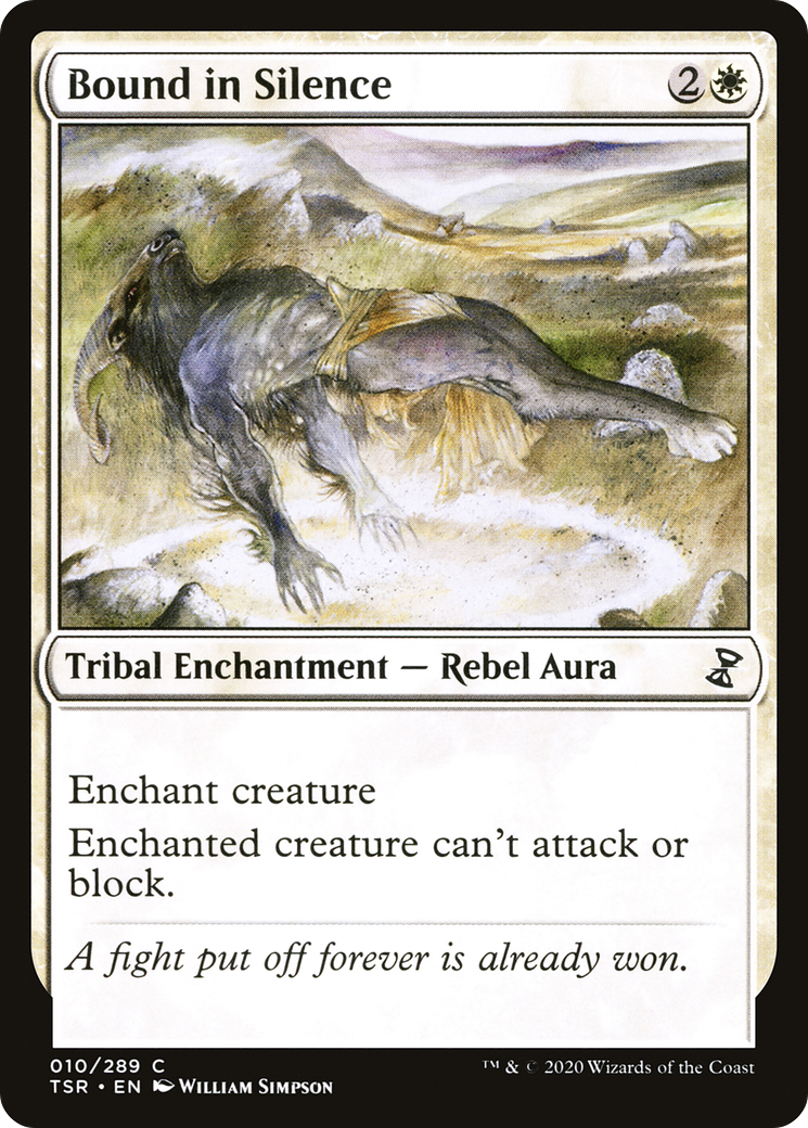 Bound in Silence (TSR-010) - Time Spiral Remastered - Premium MTG Single from Wizards of the Coast - Just $0.08! Shop now at Game Crave Tournament Store