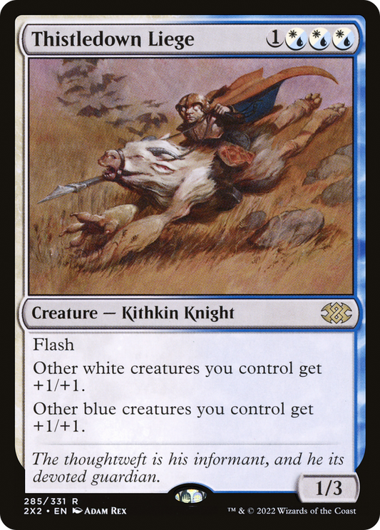Thistledown Liege (2X2-285) - Double Masters 2022 - Premium MTG Single from Wizards of the Coast - Just $0.63! Shop now at Game Crave Tournament Store