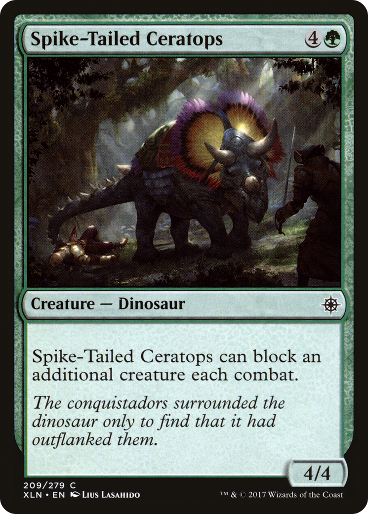 Spike-Tailed Ceratops (XLN-209) - Ixalan Foil - Premium MTG Single from Wizards of the Coast - Just $0.12! Shop now at Game Crave Tournament Store