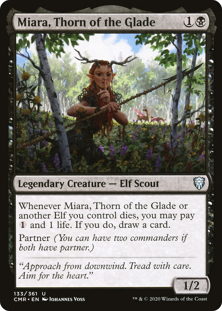 Miara, Thorn of the Glade (CMR-133) - Commander Legends Foil - Premium MTG Single from Wizards of the Coast - Just $0.08! Shop now at Game Crave Tournament Store