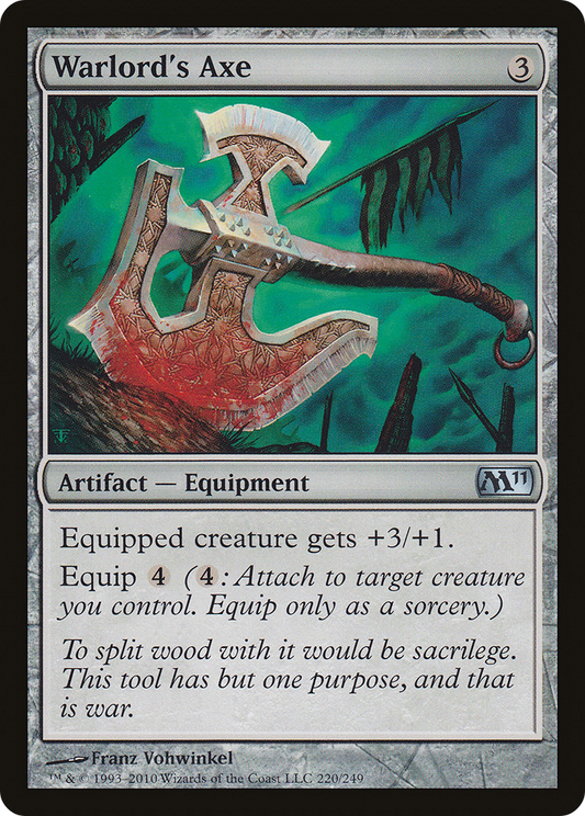 Warlord's Axe (M11-220) - Magic 2011 - Premium MTG Single from Wizards of the Coast - Just $0.08! Shop now at Game Crave Tournament Store
