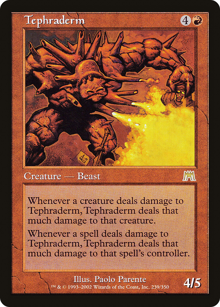 Tephraderm (ONS-239) - Onslaught - Premium MTG Single from Wizards of the Coast - Just $0.25! Shop now at Game Crave Tournament Store