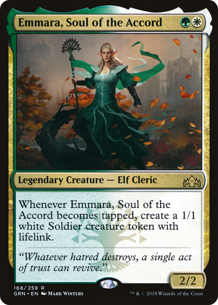 Emmara, Soul of the Accord (GRN-168) - Guilds of Ravnica Foil - Premium MTG Single from Wizards of the Coast - Just $0.74! Shop now at Game Crave Tournament Store