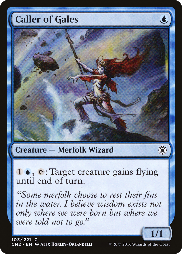 Caller of Gales (CN2-103) - Conspiracy: Take the Crown - Premium MTG Single from Wizards of the Coast - Just $0.25! Shop now at Game Crave Tournament Store