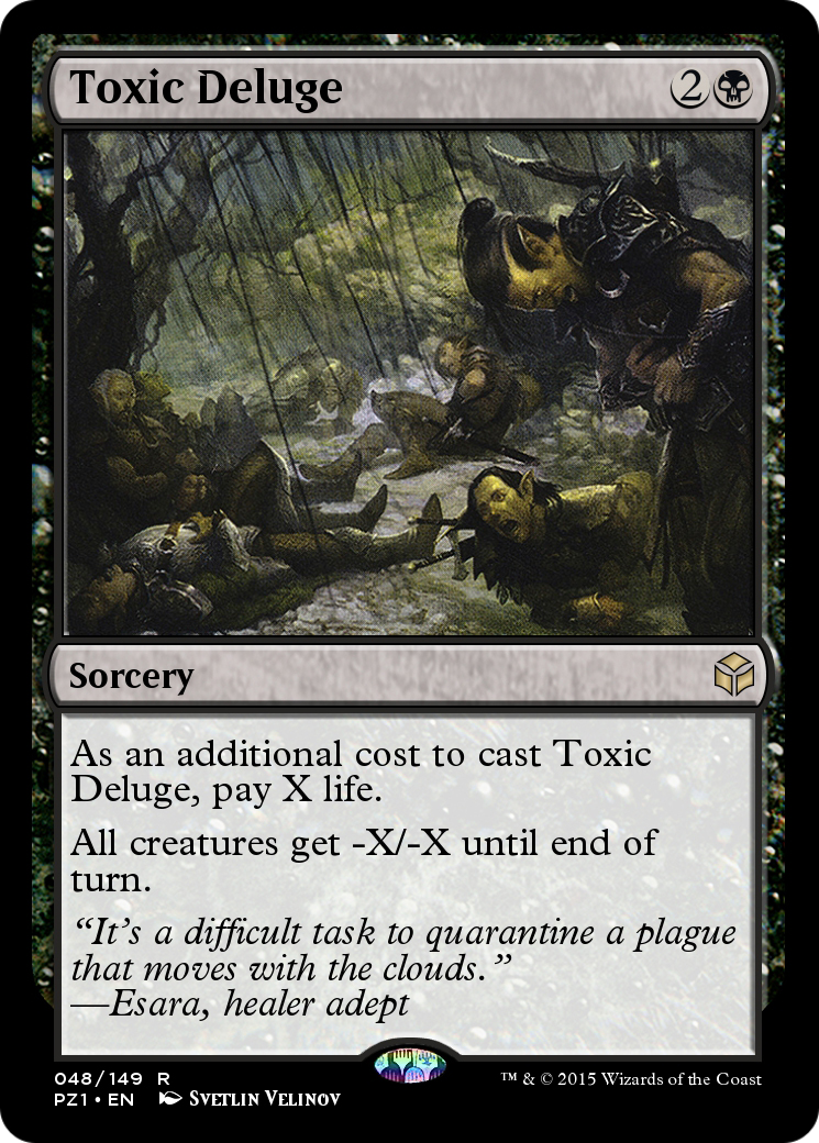 Toxic Deluge (PZ1-048) - Legendary Cube Prize Pack - Premium MTG Single from Wizards of the Coast - Just $0! Shop now at Game Crave Tournament Store