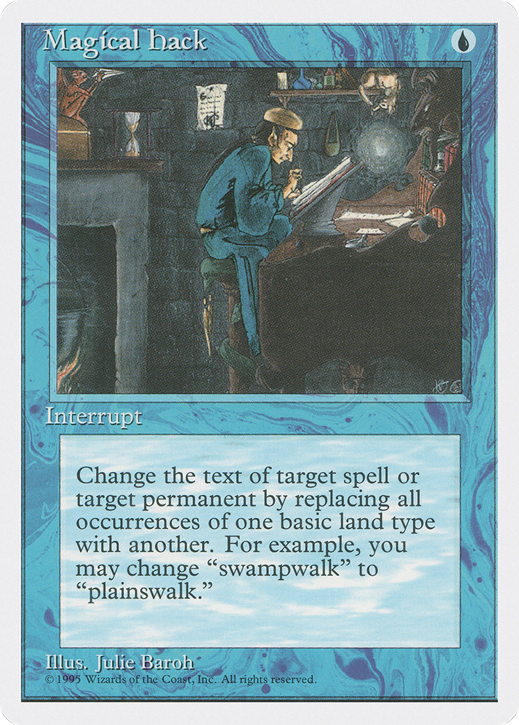 Magical Hack (4ED-083) - Fourth Edition - Premium MTG Single from Wizards of the Coast - Just $2.46! Shop now at Game Crave Tournament Store