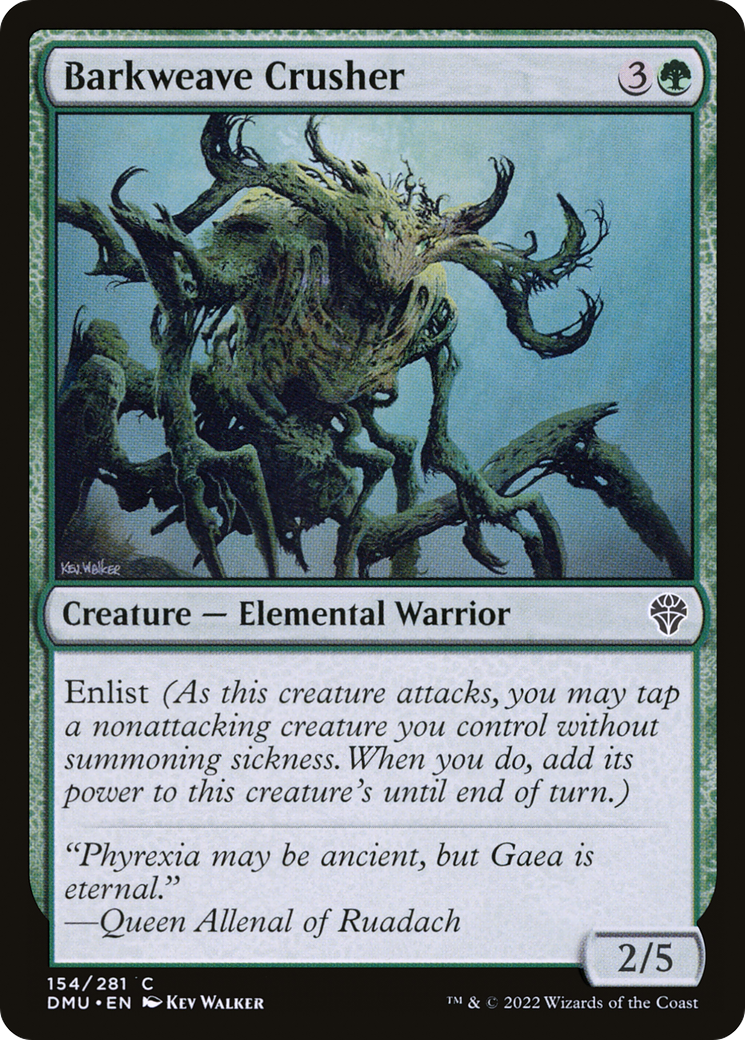 Barkweave Crusher (DMU-154) - Dominaria United Foil - Premium MTG Single from Wizards of the Coast - Just $0.08! Shop now at Game Crave Tournament Store