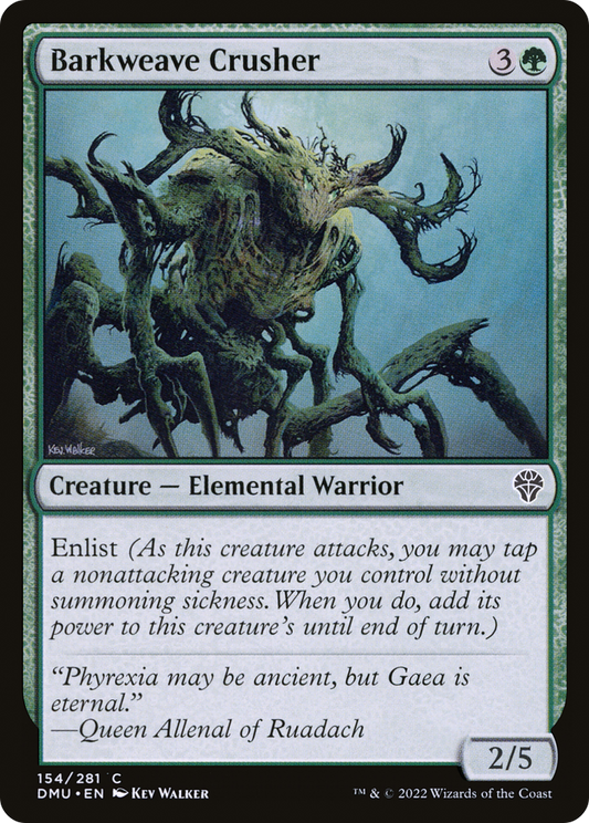 Barkweave Crusher (DMU-154) - Dominaria United Foil - Premium MTG Single from Wizards of the Coast - Just $0.08! Shop now at Game Crave Tournament Store