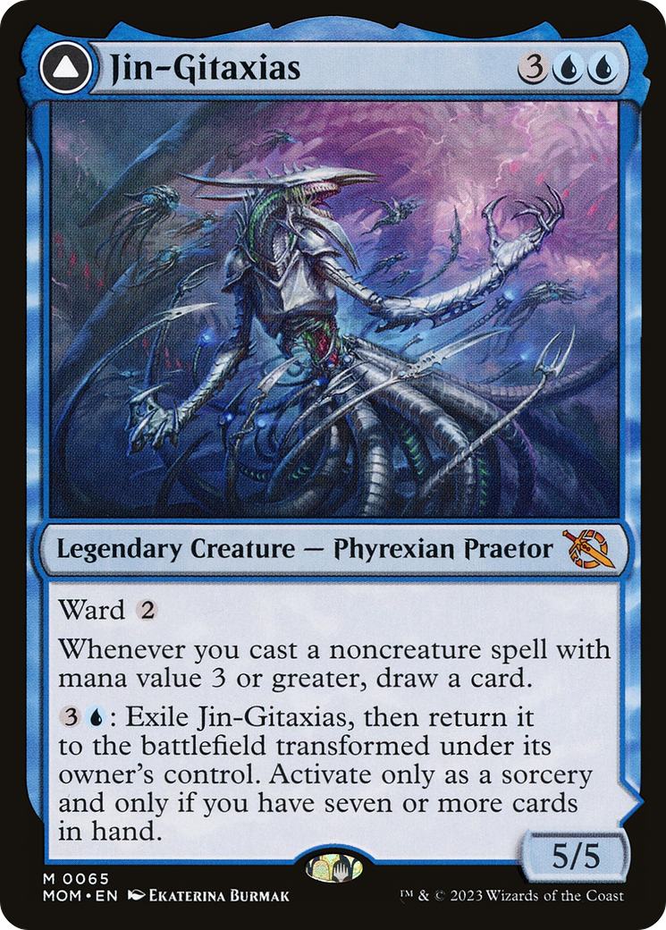 Jin-Gitaxias // The Great Synthesis (MOM-065) - March of the Machine - Premium MTG Single from Wizards of the Coast - Just $5.06! Shop now at Game Crave Tournament Store