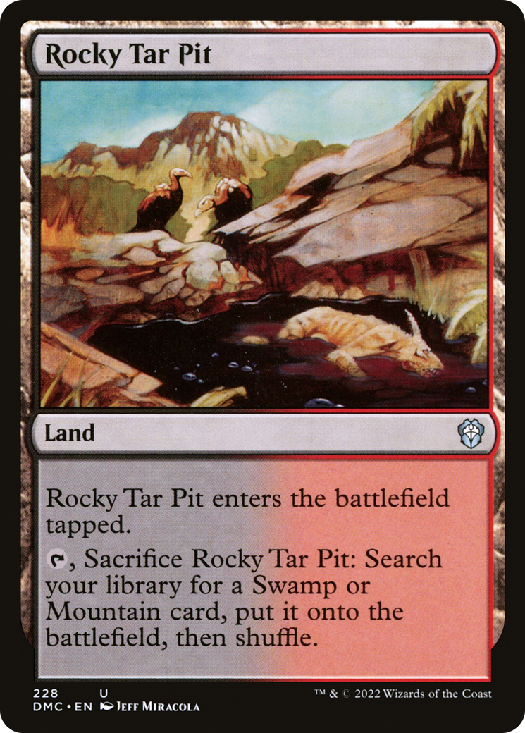 Rocky Tar Pit (DMC-228) - Dominaria United Commander - Premium MTG Single from Wizards of the Coast - Just $0.25! Shop now at Game Crave Tournament Store