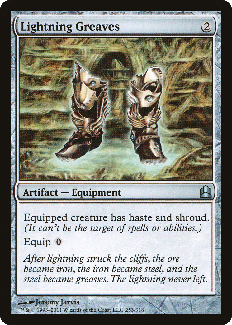 Lightning Greaves (CMD-253) - Commander 2011 - Premium MTG Single from Wizards of the Coast - Just $3.62! Shop now at Game Crave Tournament Store