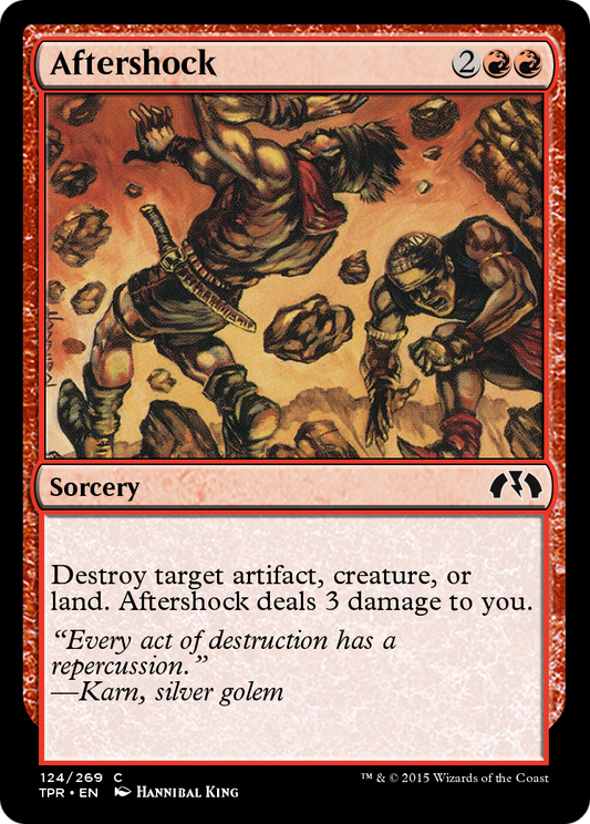Aftershock (TPR-124) - Tempest Remastered Foil - Premium MTG Single from Wizards of the Coast - Just $0! Shop now at Game Crave Tournament Store