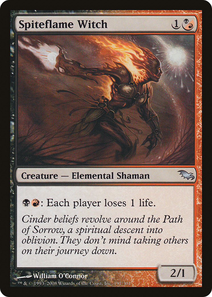 Spiteflame Witch (SHM-197) - Shadowmoor Foil - Premium MTG Single from Wizards of the Coast - Just $0.42! Shop now at Game Crave Tournament Store