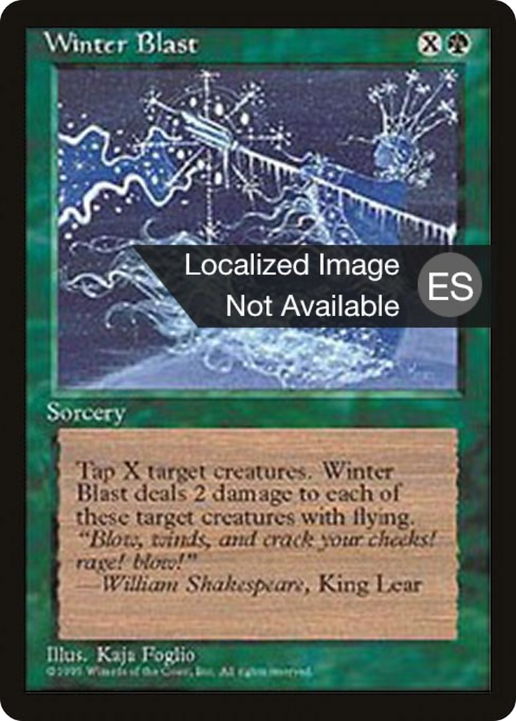 Winter Blast (4BB-290) - Fourth Edition Foreign Black Border - Premium MTG Single from Wizards of the Coast - Just $1.60! Shop now at Game Crave Tournament Store